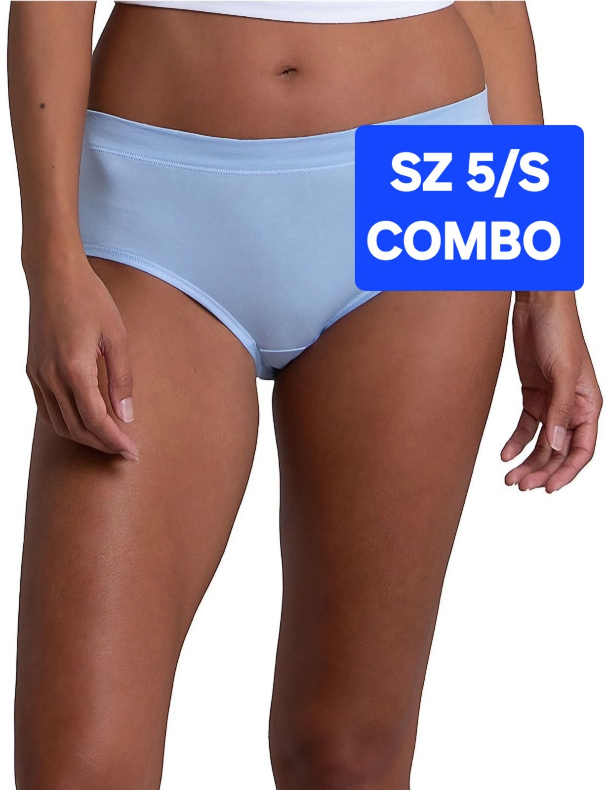 SZ 5 Fruit of the Loom Signature Breathable LOW-RISE BRIEFS COMBO TWO 5PKS+Gift