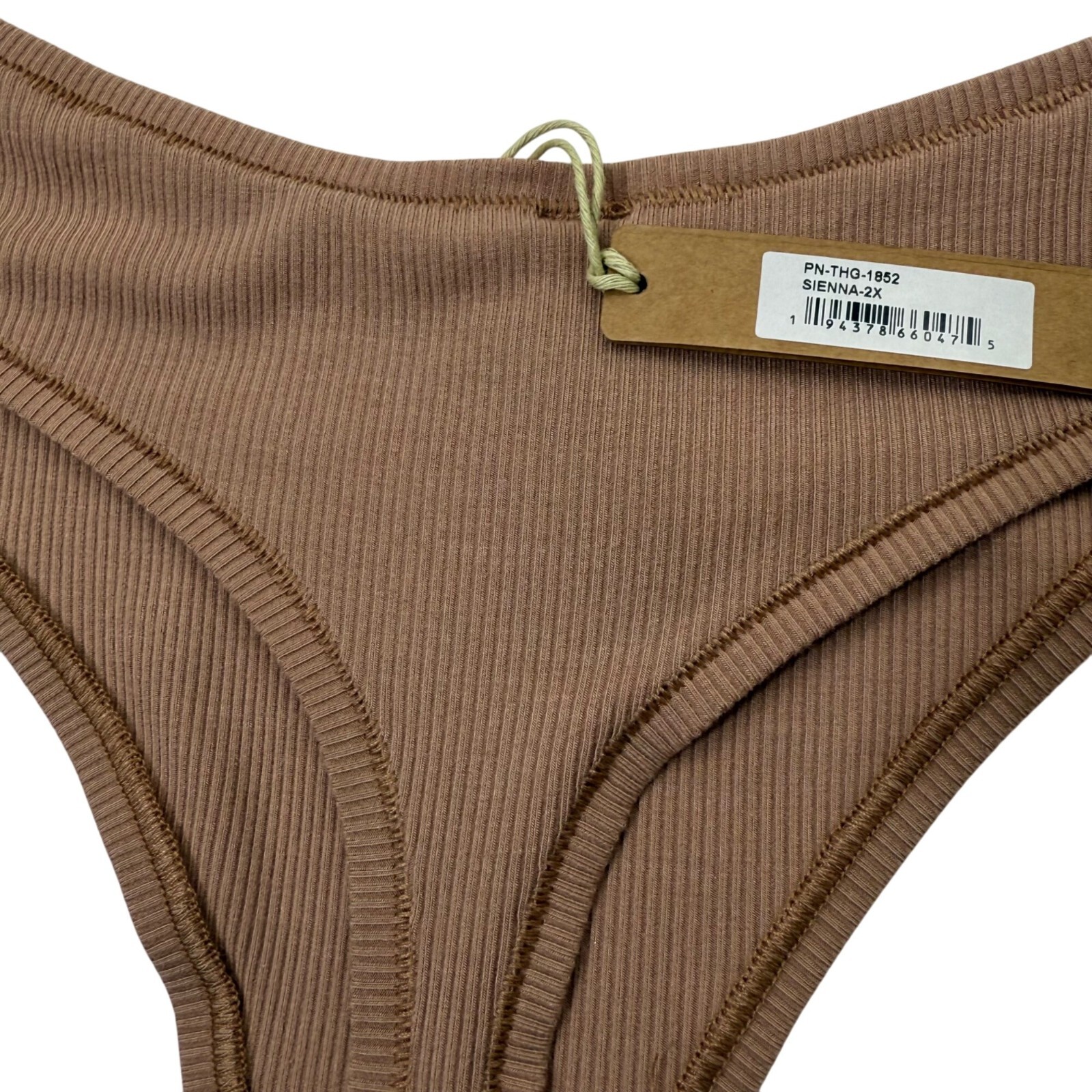 SKIMS Soft Lounge Rib Dipped Thong Team USA Sienna 2X