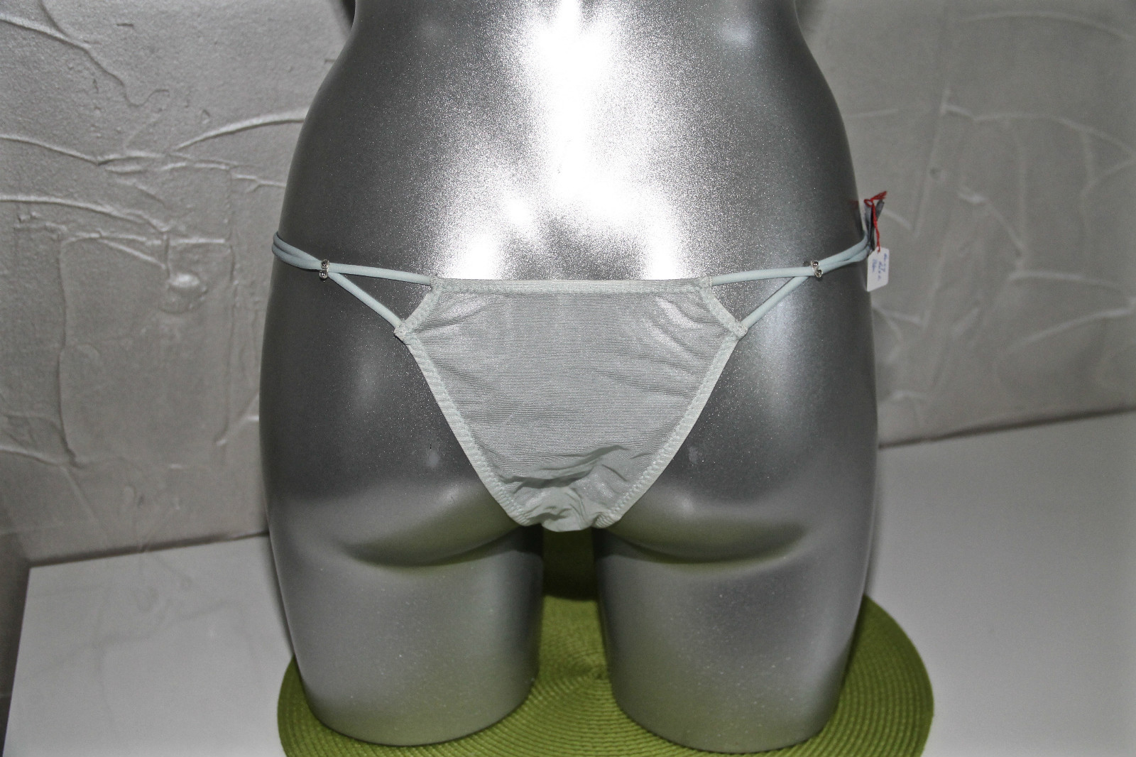 Naughty Janet Blue Strass Tanga Size 40/44 New Tag Value 215€