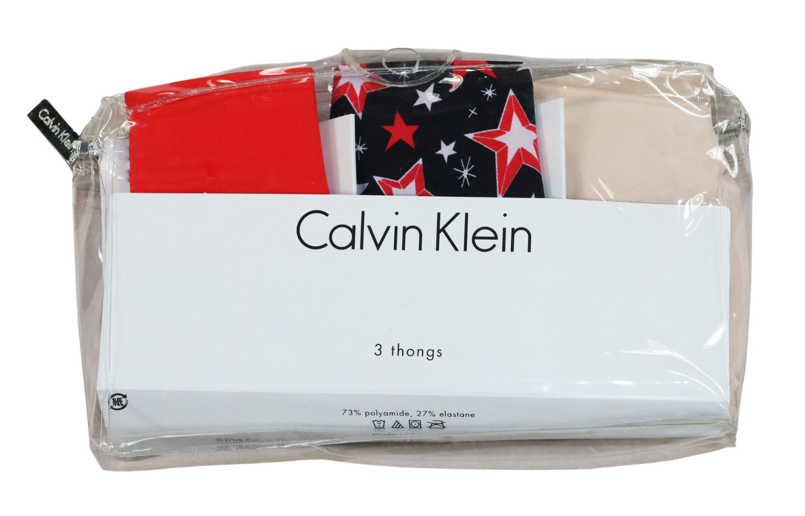 Calvin Klein 3-Pack Seamless Assorted Thong Panty Pack Women’s Underwear M NWT