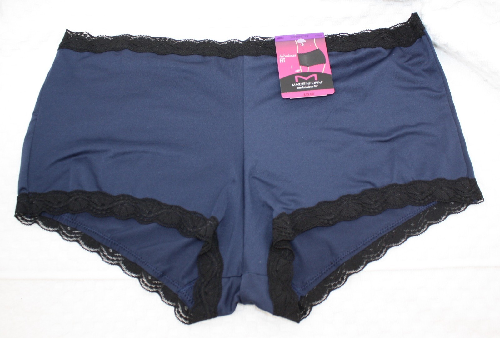 NWT set of 3 MAIDENFORM boyshorts 40760 BLUE TAUPE FLORAL BEIGE 2XL/9