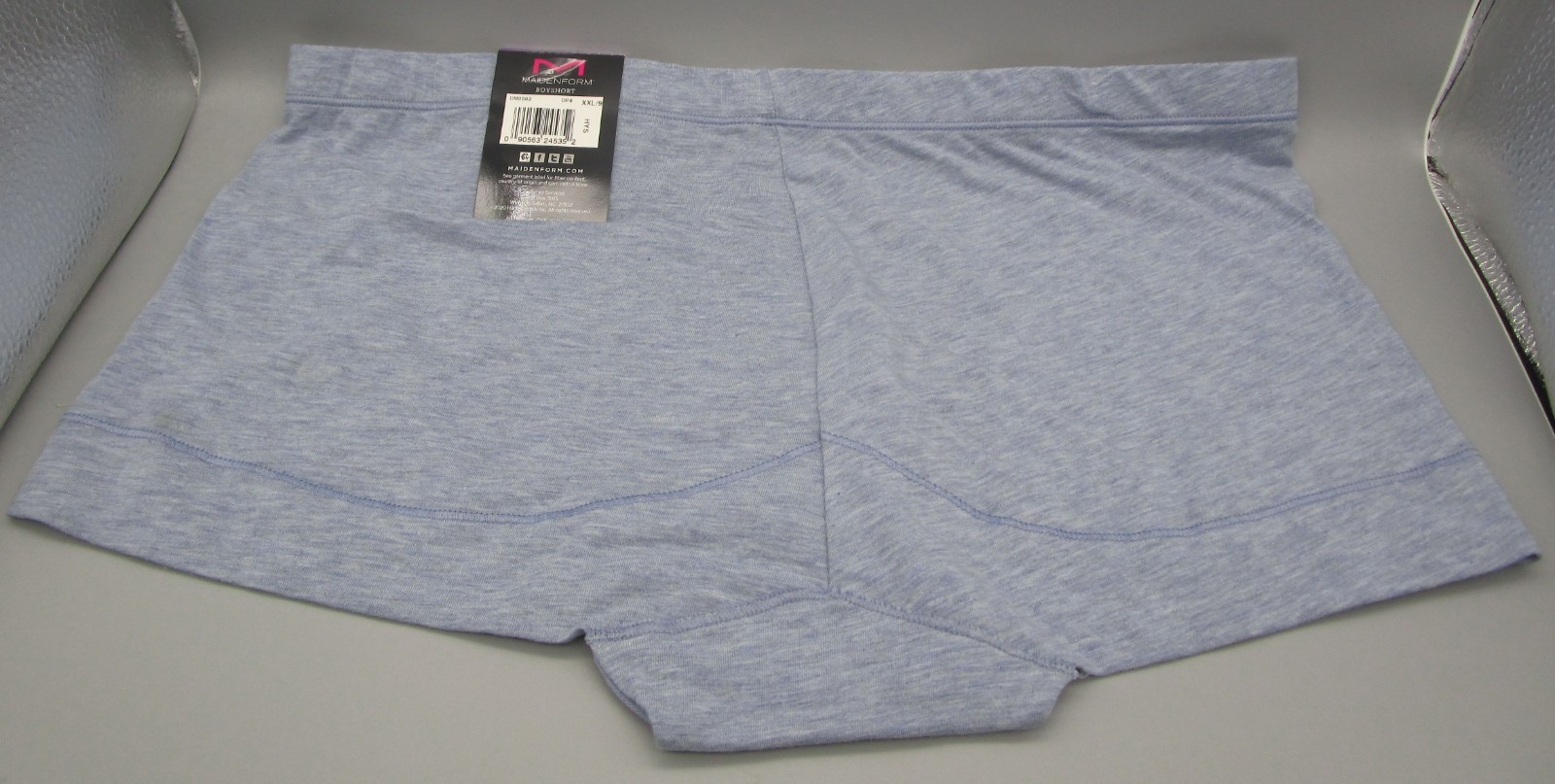 MAIDENFORM~2XL 9~DM0002 ~ Blue Denim Heather Dream Tailored Cotton Boyshort