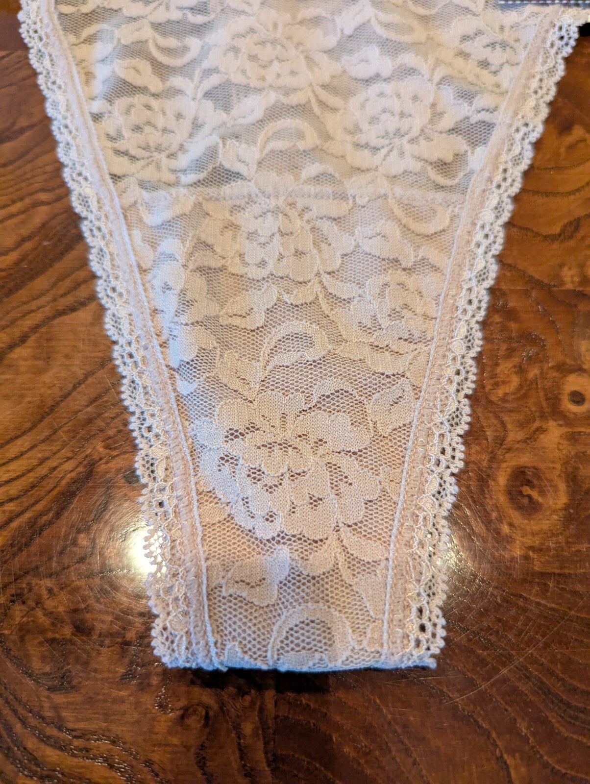 NWT Maidenform DMESLT Sexy Side Of Comfort Lacey Thong Very Light Pink 2XL /9