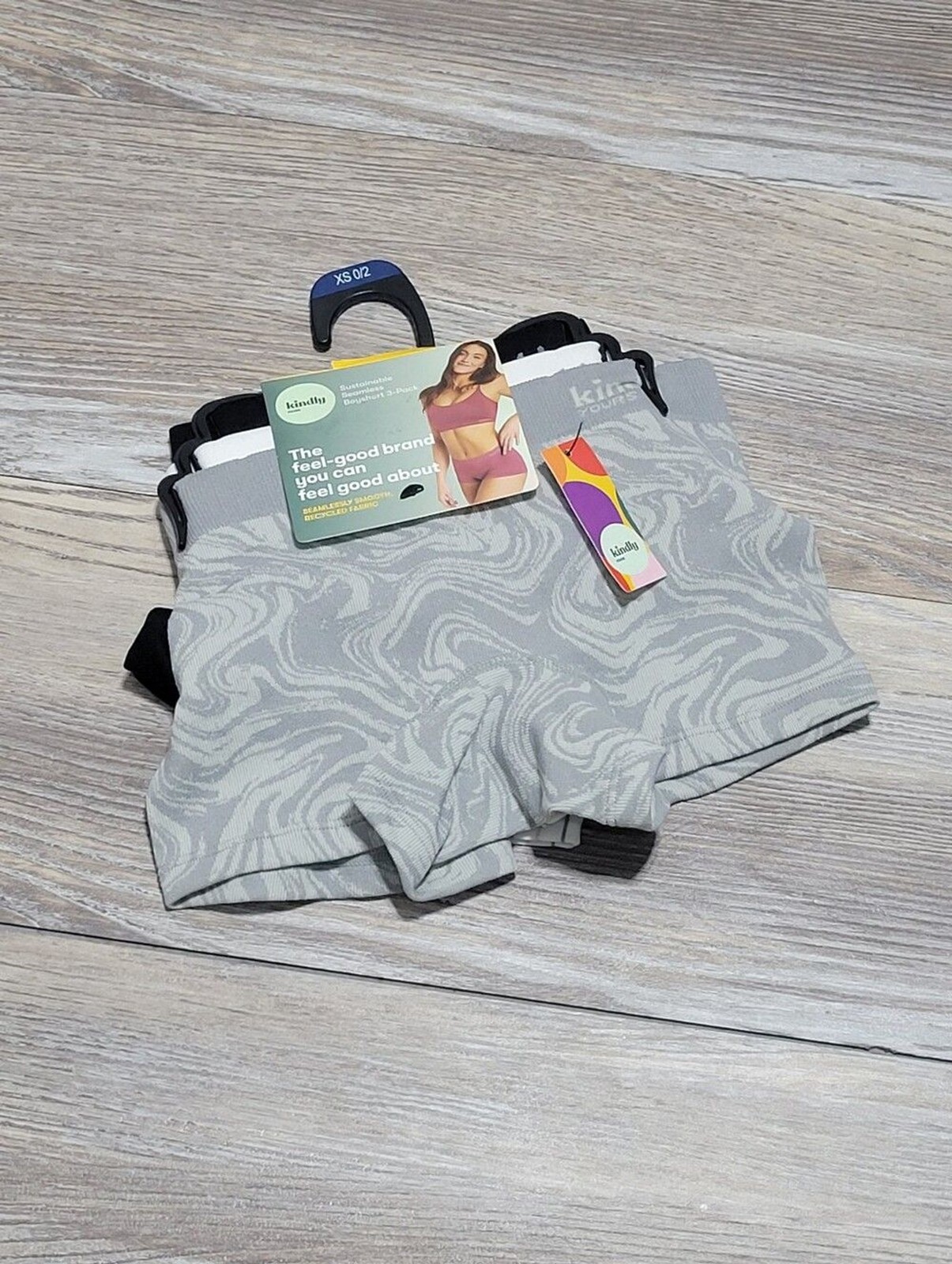 Kindly Yours 3 Pack Boyshorts Underwear Womens Size XS