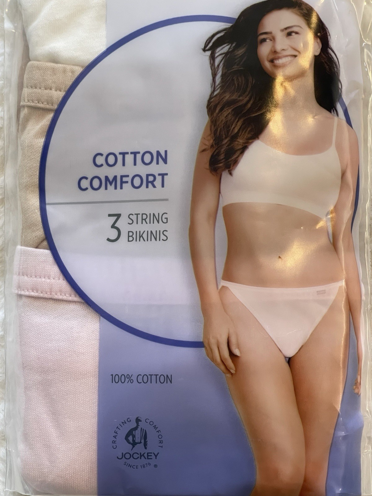 Jockey Elance String Bikini Underwear 3 Pack Multi Size 7/L
