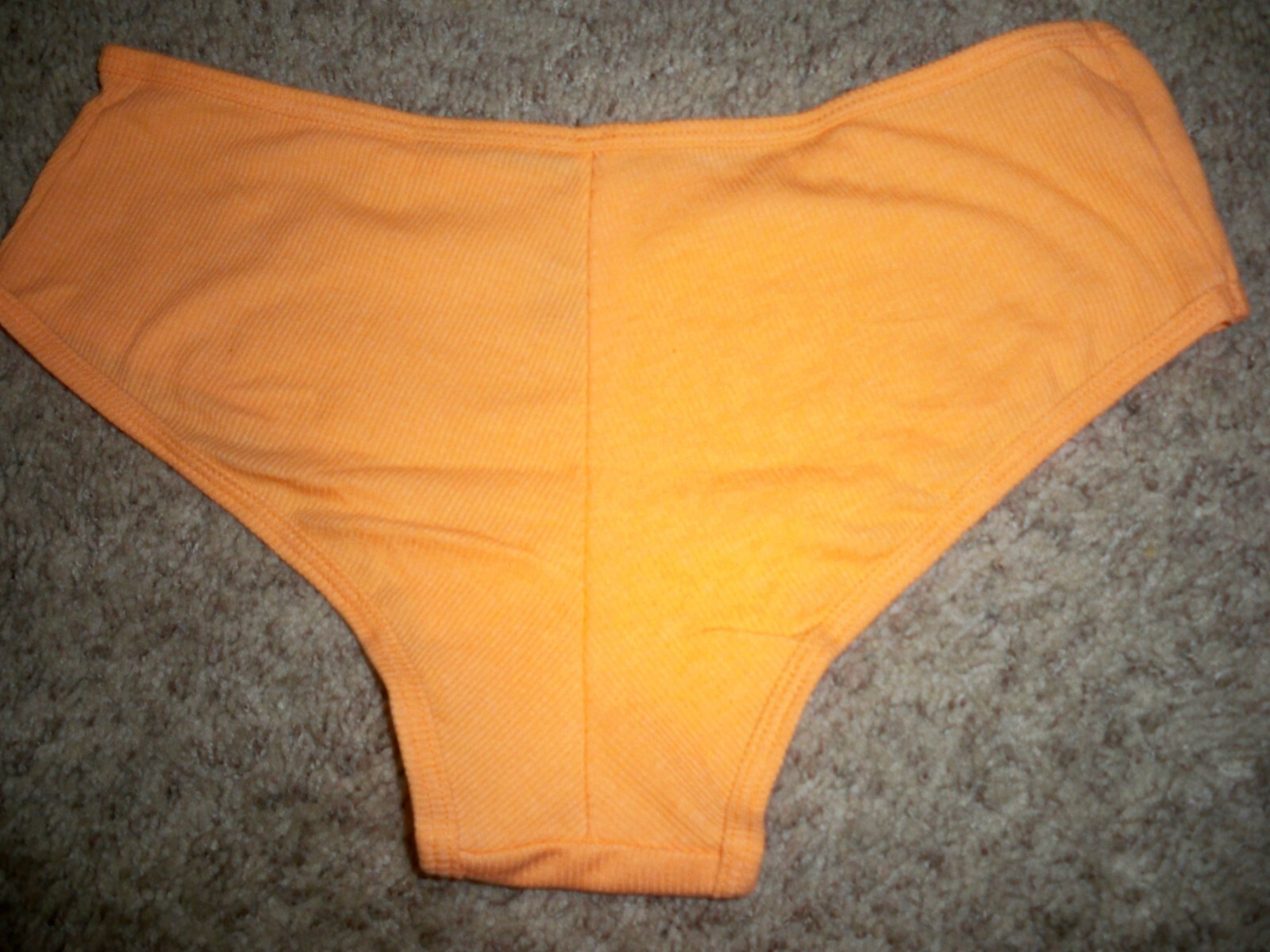 VICTORIAS SECRET HALLOWEEN CHEEKSTER LARGE ORANGE GHOST NEW