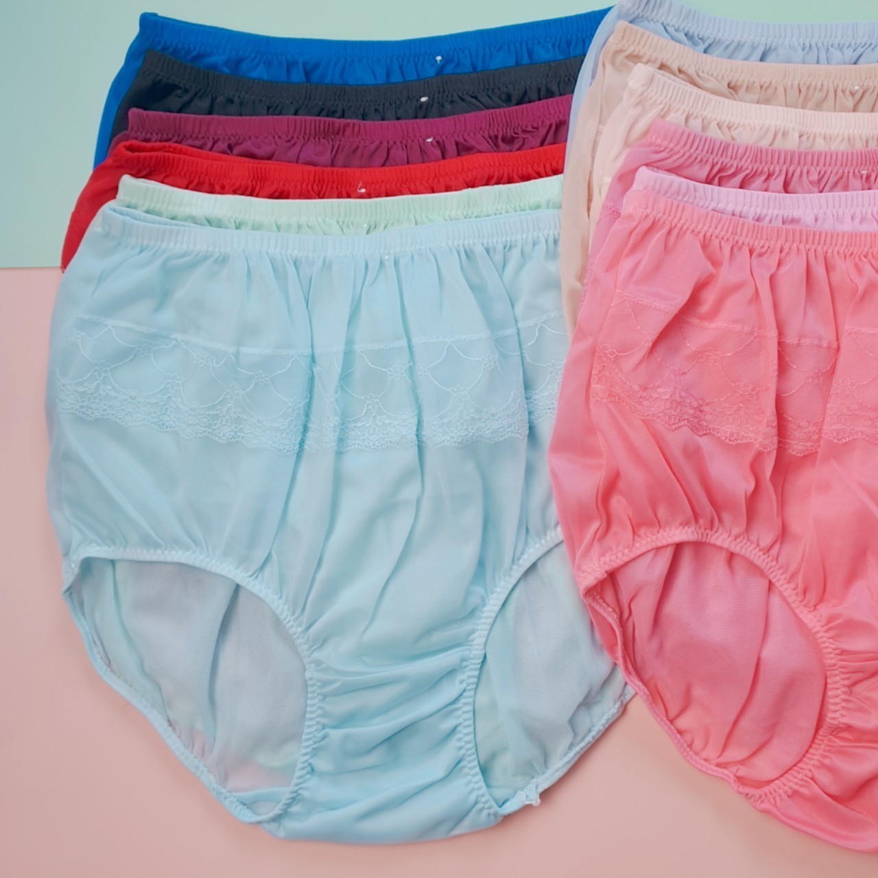 Unisex Nylon Panties Men Women Underwear Plus Size Comfort High Waist Knicker x3