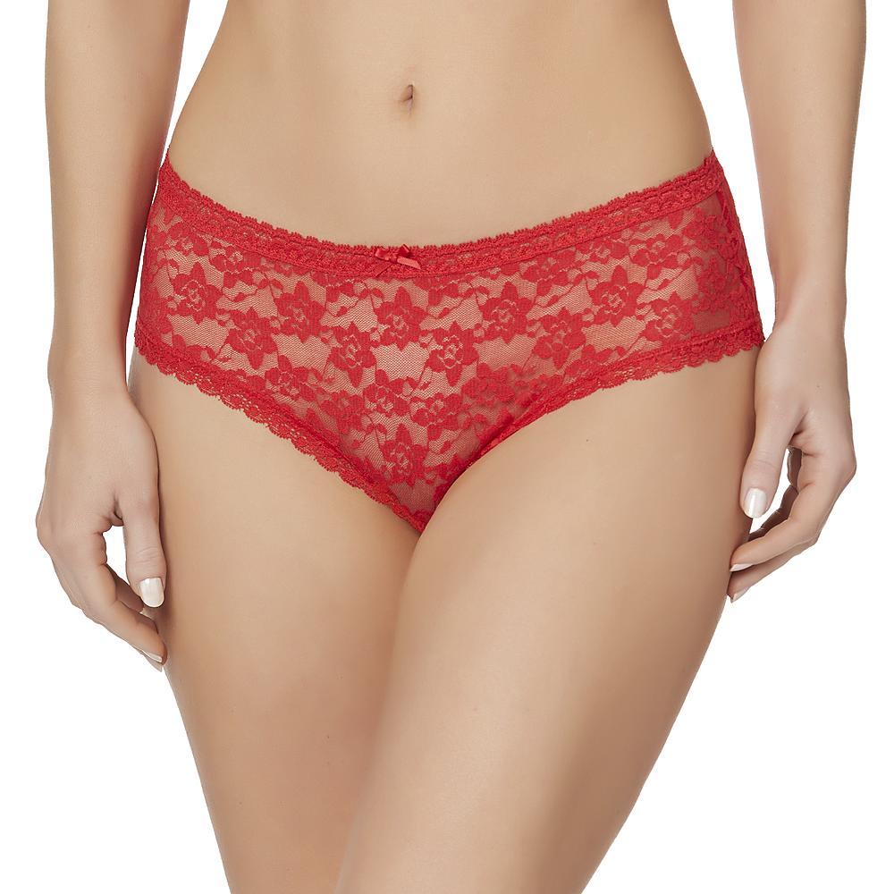 NEW 2 PAIR WOMEN’S LACE BRIEF PANTIES RED PANTY SIZES SMALL or MEDIUM