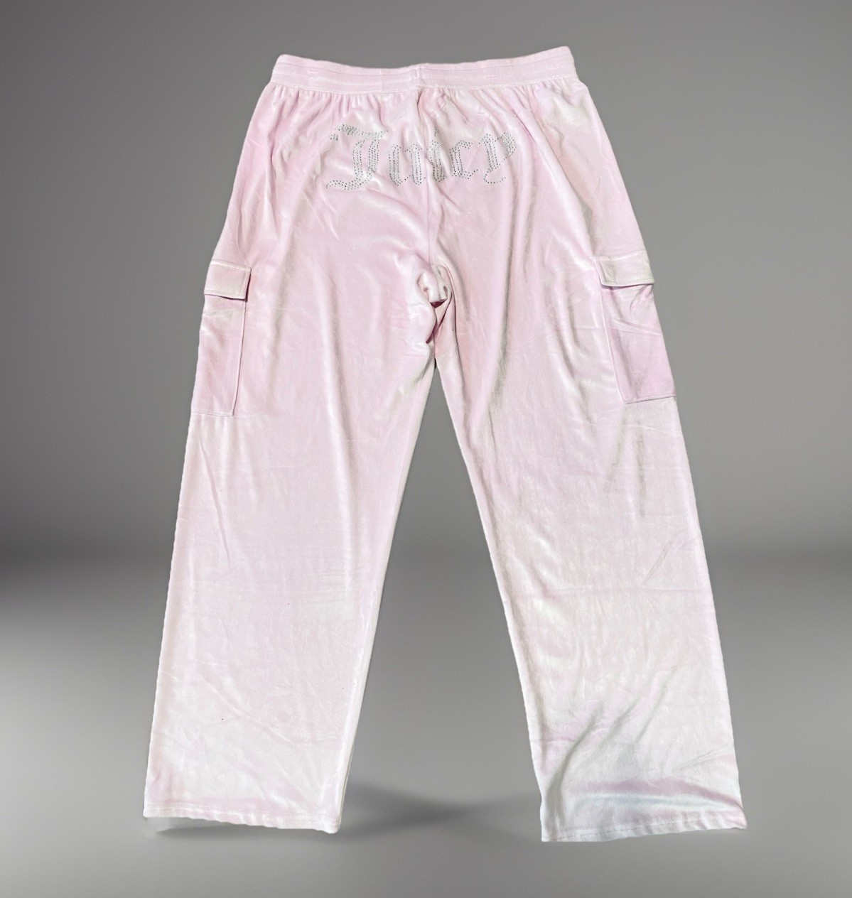 Juicy Couture Velour Big Bling Sweatpants in Lola Light Pink 1X Cozy New