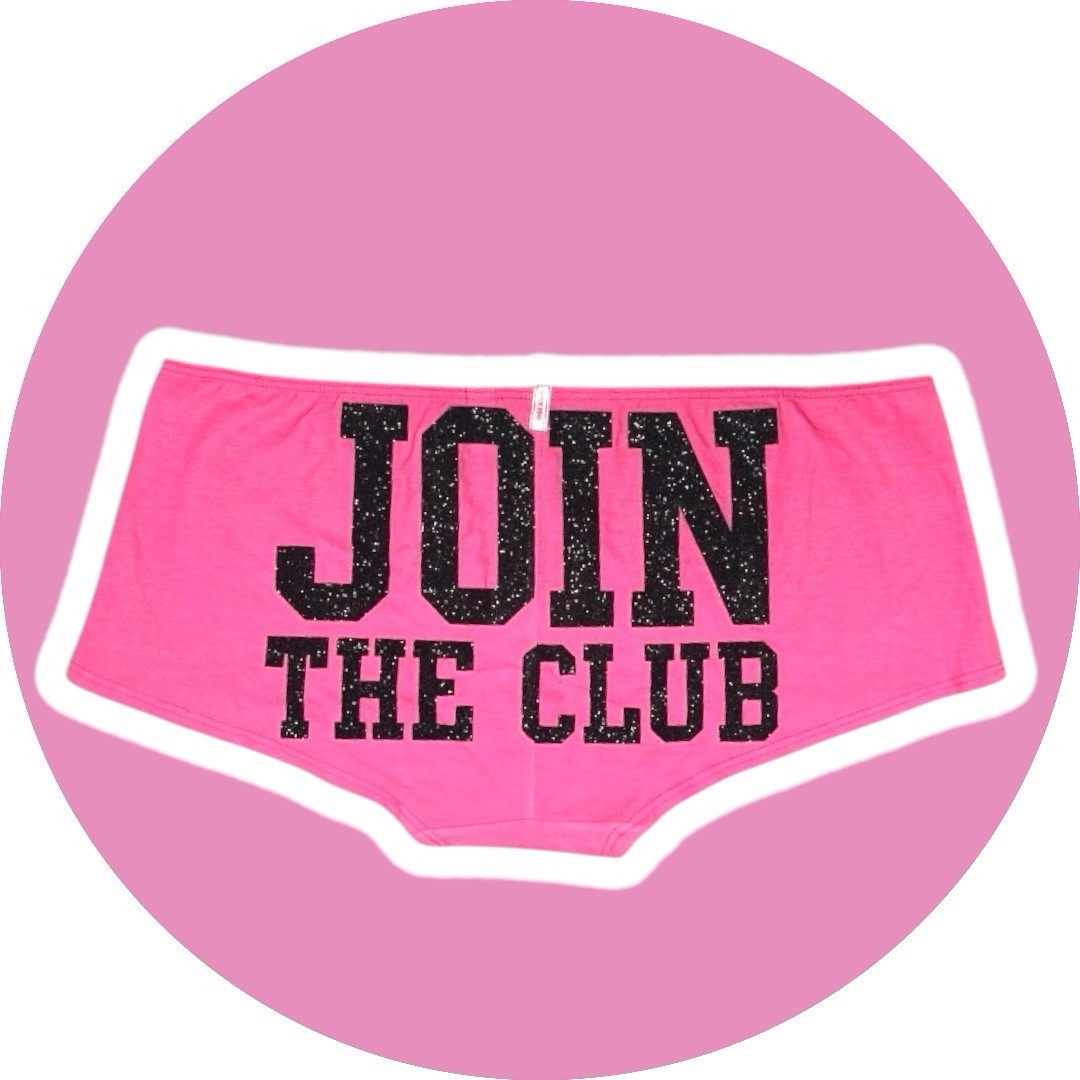 Victoria’s Secret PINK Boyshort Panty ~JOIN THE CLUB PINK NATION~ VTG 2011 – NWT
