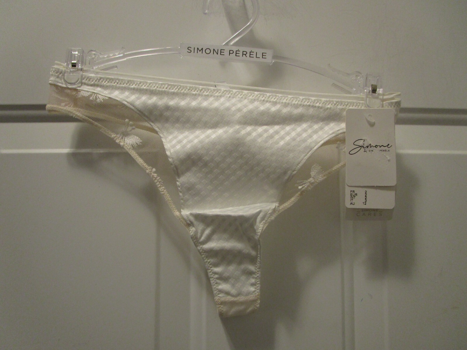 SIMONE PERELE AUGUSTINE IVORY THONG PANTIES NEW
