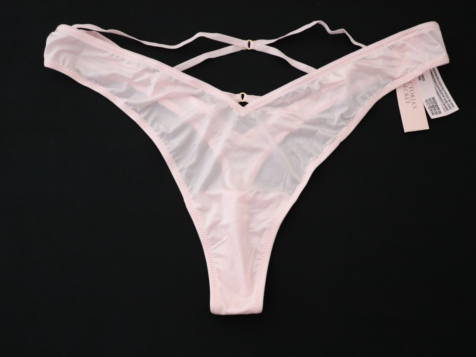 Victoria’s Secret VERY SEXY Strappy Satin Smooth High Leg Thong Panty XS M L XL