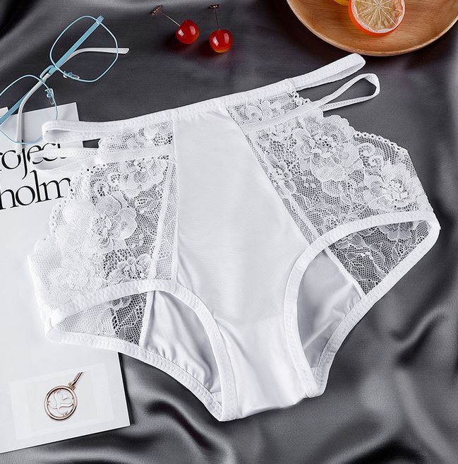 1/5 Pack Lot Womens Lace Satin Panties Underwear See Through Briefs Lingeries