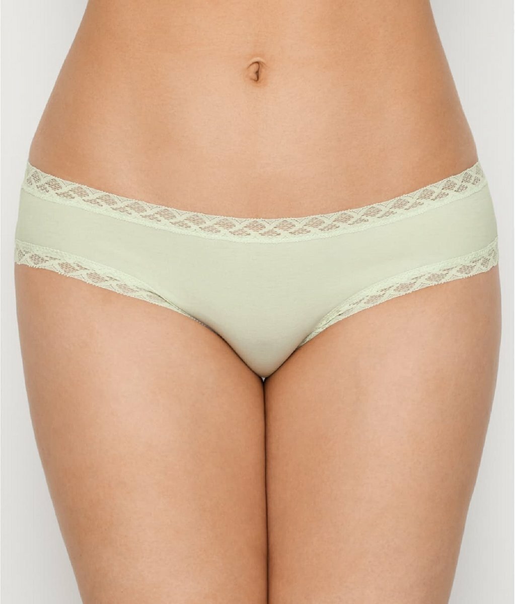 Natori BLISS 156058 Spring Mint Green Stretch Cotton Girl Brief – L