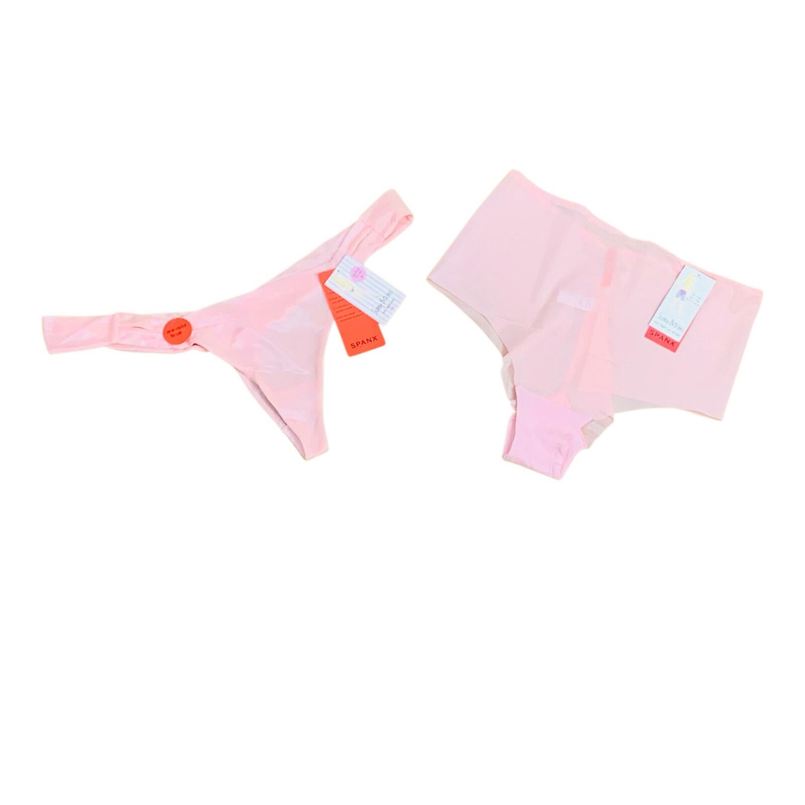 2 NWT SPANX Skinny Britches Panties – Everyday Thong & Hipster in Gloss -Size XL