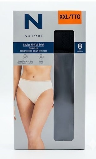 Natori Ladies High Cut Briefs / Underwears / Panties (XXL/TTG – 8 pack)