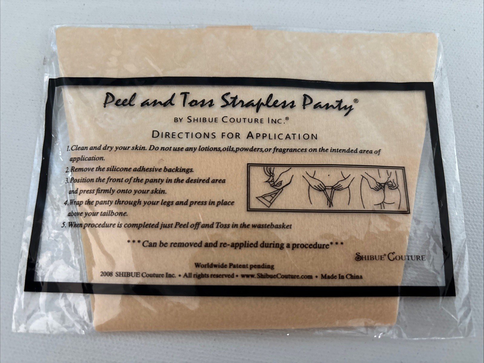 10pcs Disposable Adhesive C-String Thongs Adhesive Panty T-Back Women’s Size M