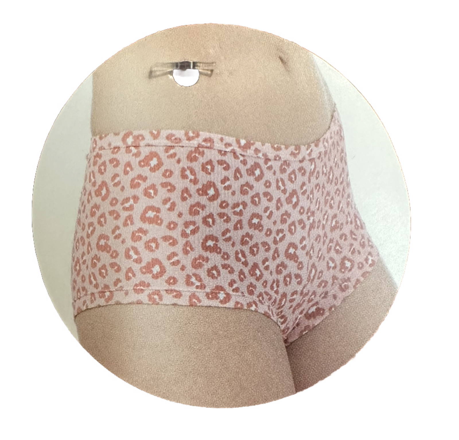 2XL (19) Women’s Tagless Ribbed Cotton Boyshort Pink Panty Multi-color #4409