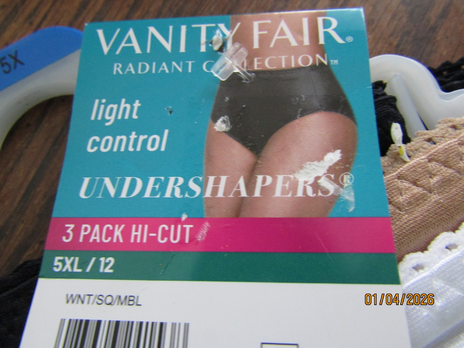 NEW VANITY FAIR RADIANT COLLECTION LIGHT CONTROL UNDERSHAPERS 3 PACK HI CUT 5XL