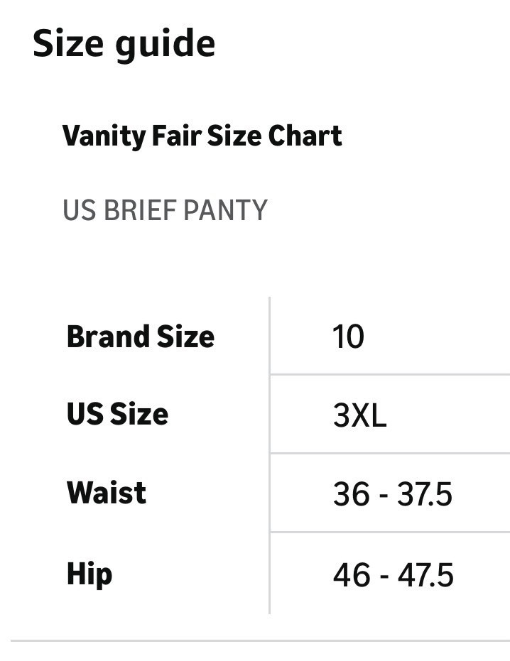 Vanity Fair 15712 Perfectly Yours Ravissant Tailored Panty 3 Classic Multi Sz 10