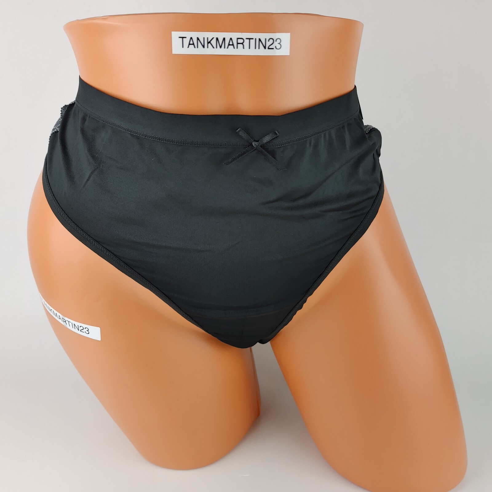NWT LANE BRYANT CACIQUE PLUS 18/20 NO SHOW THONG PLUS PANTY PANTIES BLACK GRAY
