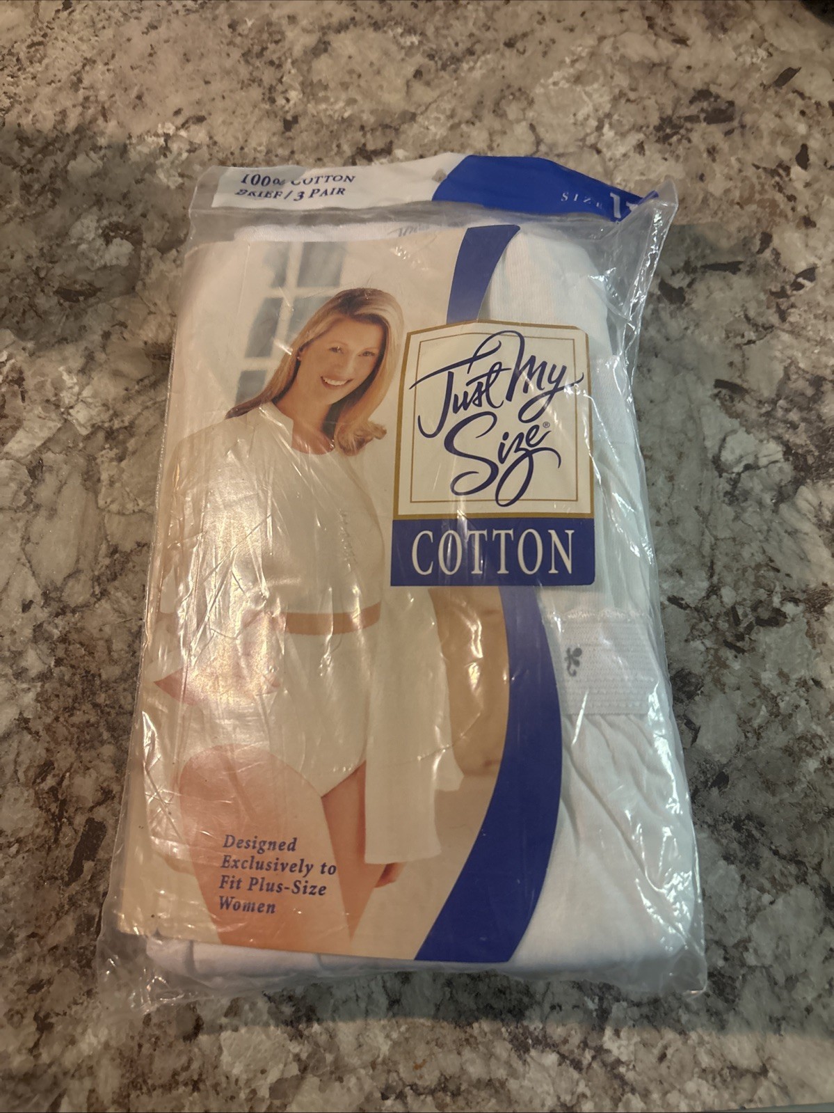 Vintage 2000 Just My Size Women’s White Cotton Briefs Size 11 Pack Of 3 Sealed