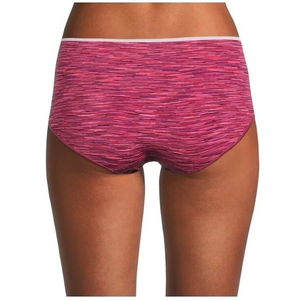 (2 or 5 Pack) Reebok Women’s Stretch Performance Seamless Hipster Panties,