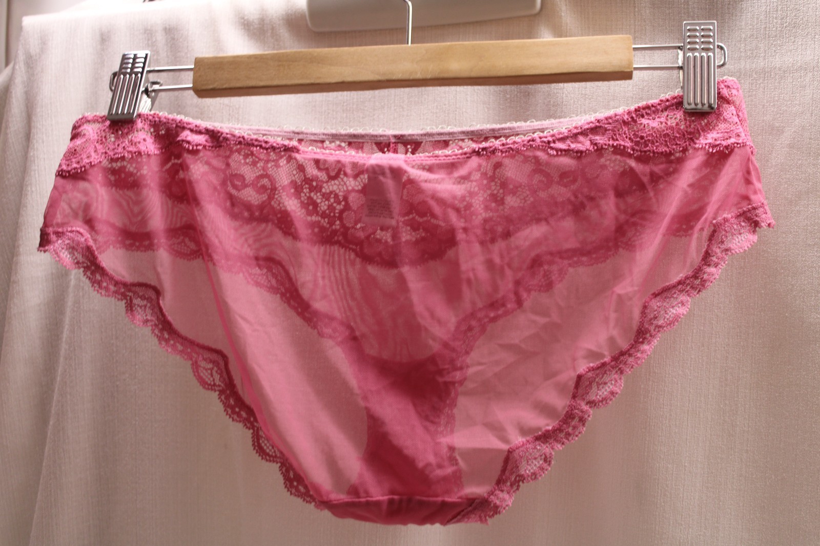 Victoria’s Secret Angels Babydoll Sissy Princess Sheer Lace&Bow Mesh Panties M