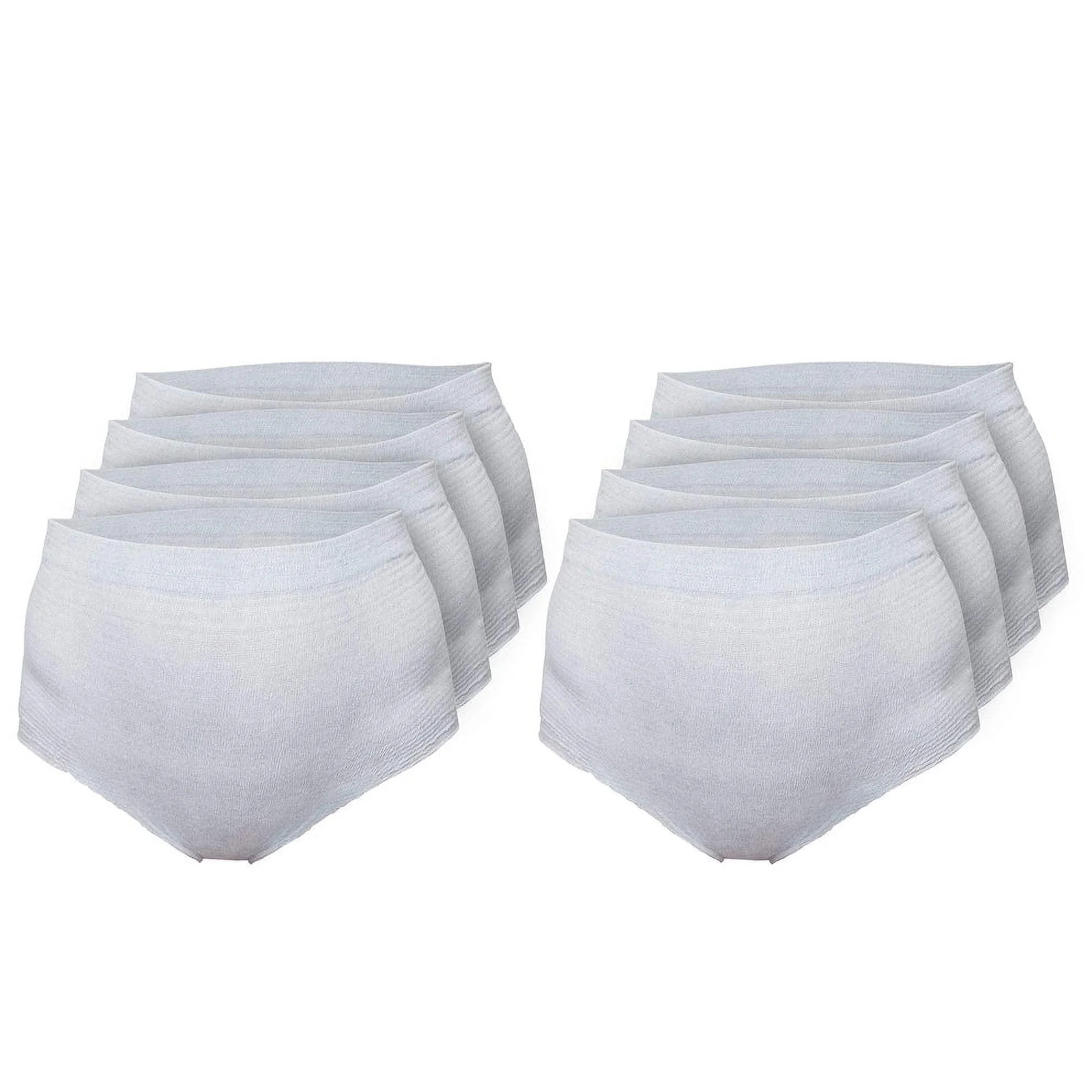 (2 Pack) Disposable Postpartum Underwear for Women, High Waist (8 Count)