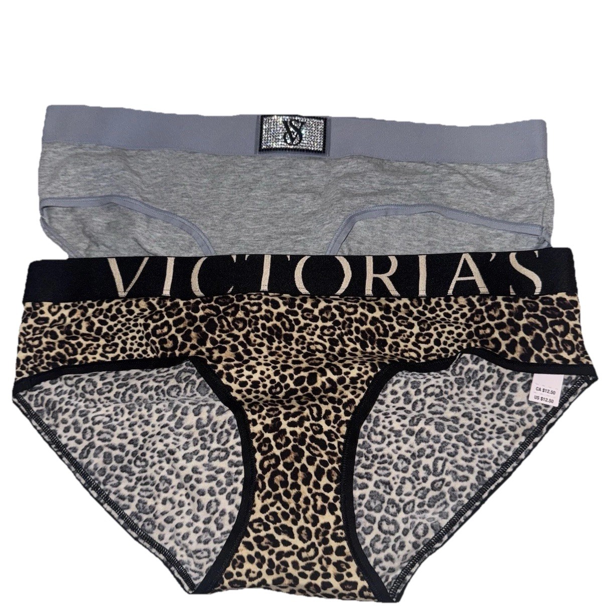 NWT Victoria’s Secret Hiphugger Hipster Logo M Panties Limited Edition Pair Incl