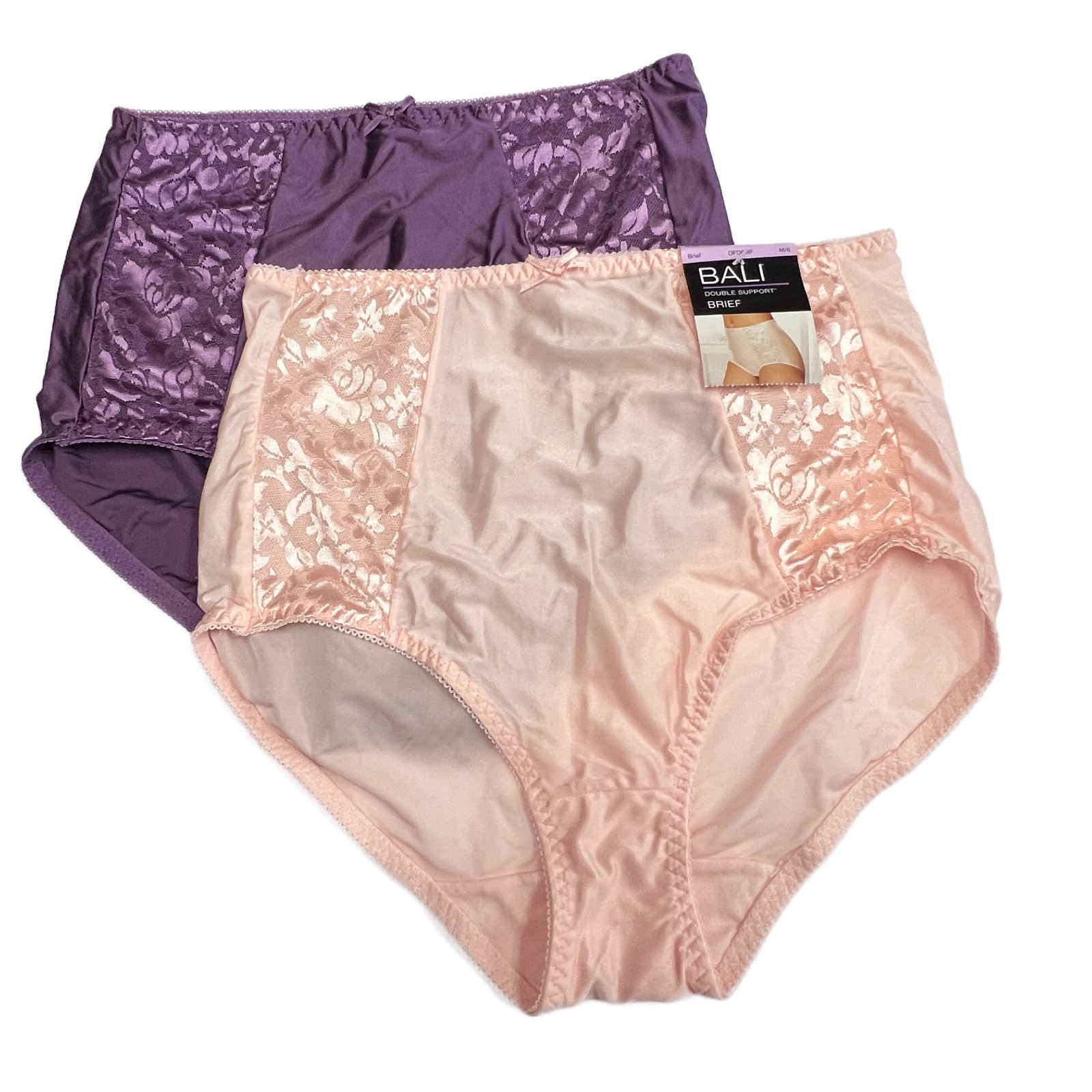 2 Bali Double SUPPORT Brief Panties M 6 MEDIUM DFDBBF – DBB3 Silky Womens