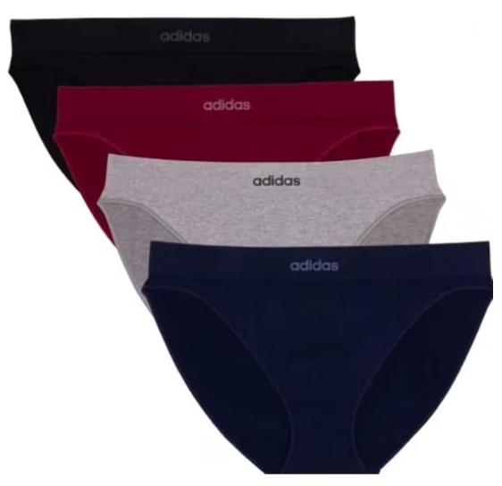 Adidas womens Seamless Bikini Underwear 4-pack