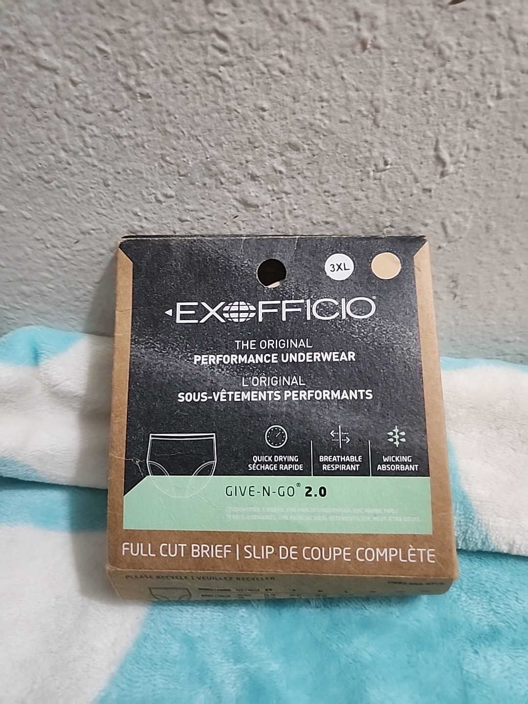 ExOfficio Women’s Give-N-Go Full Cut Brief Beige Size 3XL