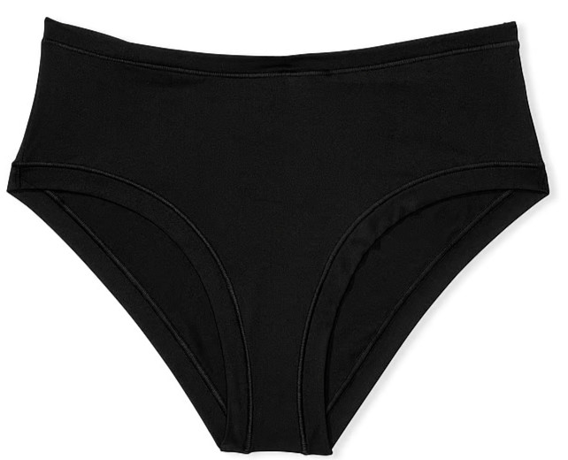 M NOIR BLACK Everyday NO SHOW Stretch Victorias Secret PINK Hipster Brief Panty