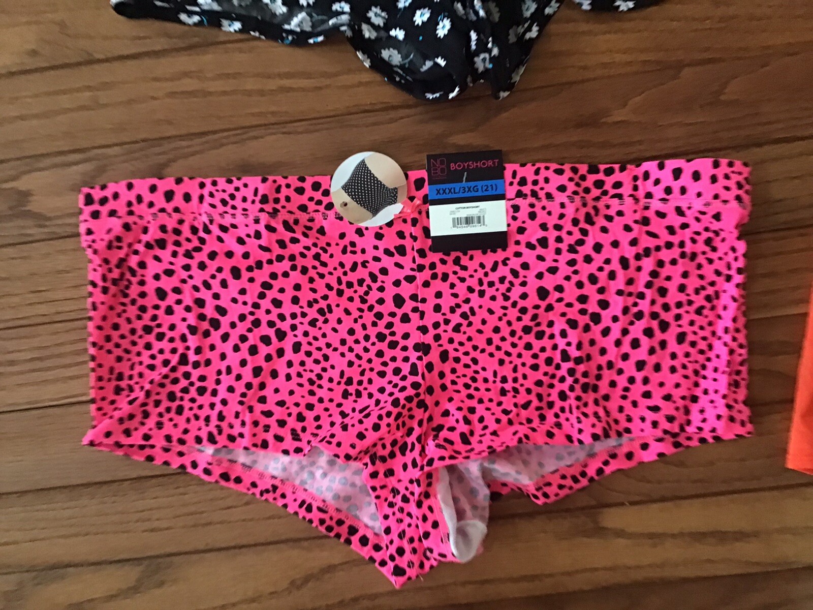 New NOBO No Boundaries 4-Pack Boyshort Panties Size 3XL (C26-2)