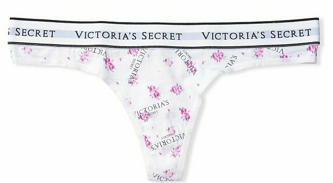 New Victoria’s Secret 💙Logo Cotton Thong💙XS, XL 💙Ditsy Floral💗