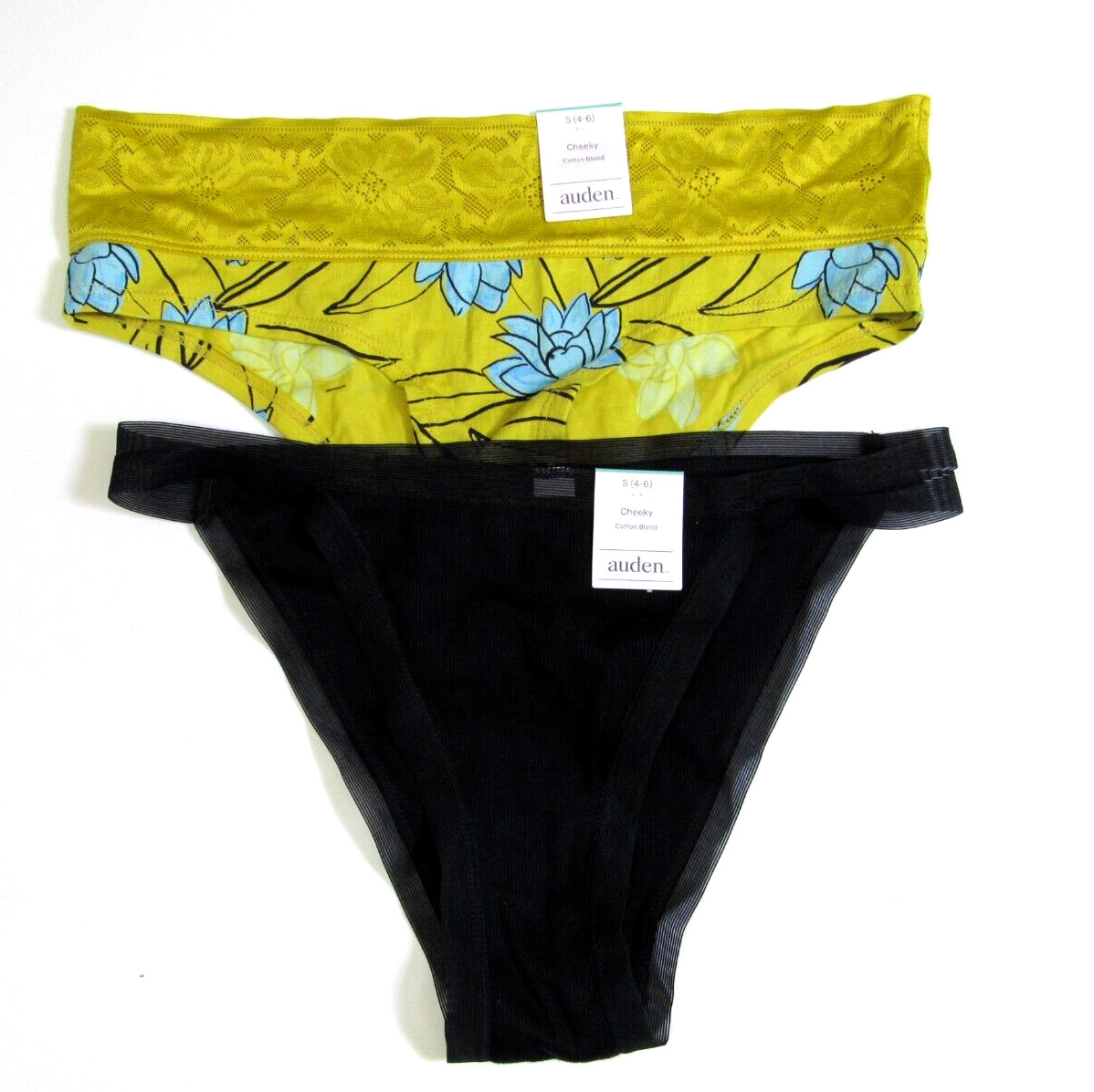 Auden Women’s Variety 2 Pack Cheeky Underwear Size Small 4-6