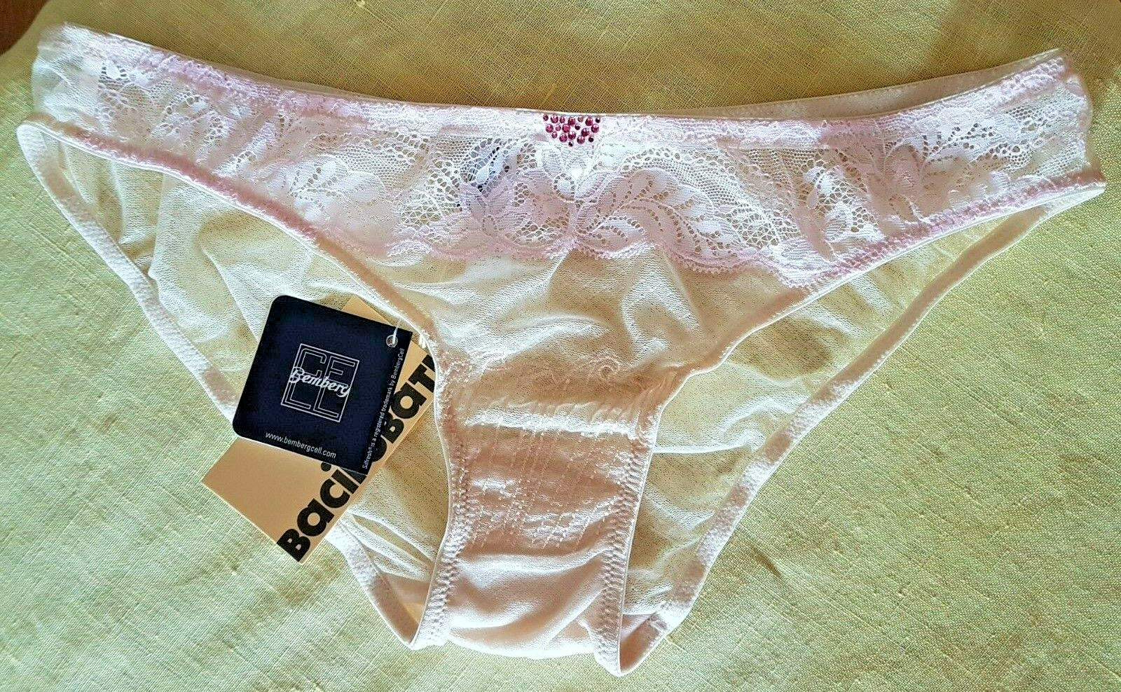 Bacirubati NEPPI CIPRIA Narrow Sided Beige/Pink Mesh/Lace Hipster Brief