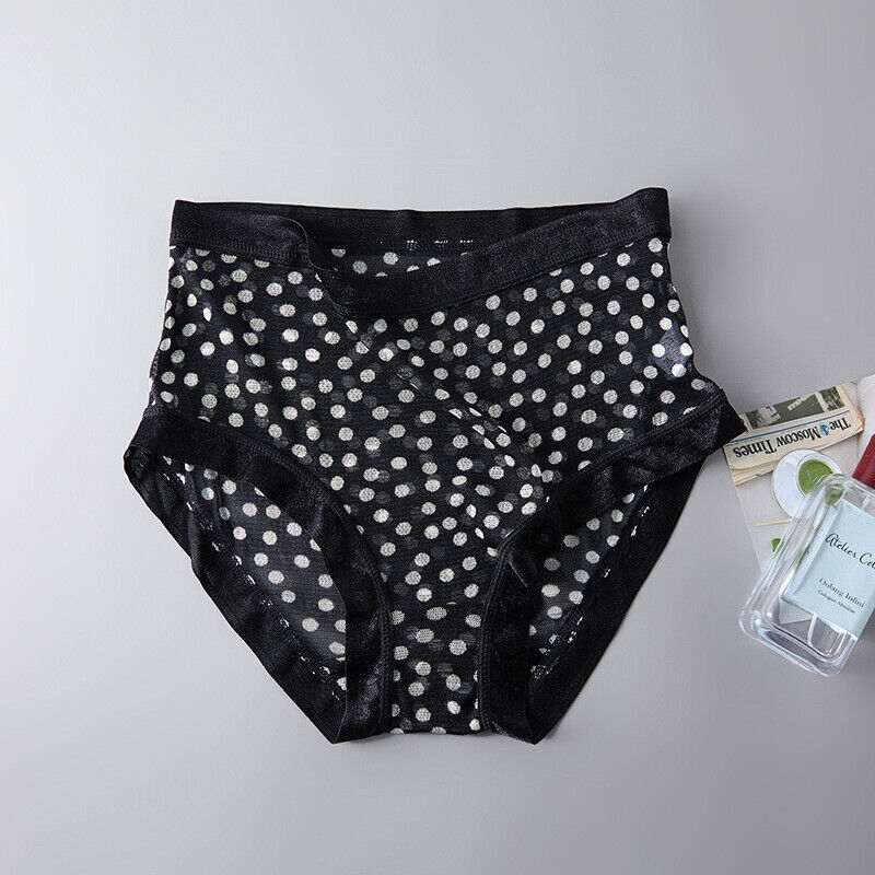 100% Mulberry Silk Underwear Women Briefs Thin Silk Panties 2 Layers Crotch