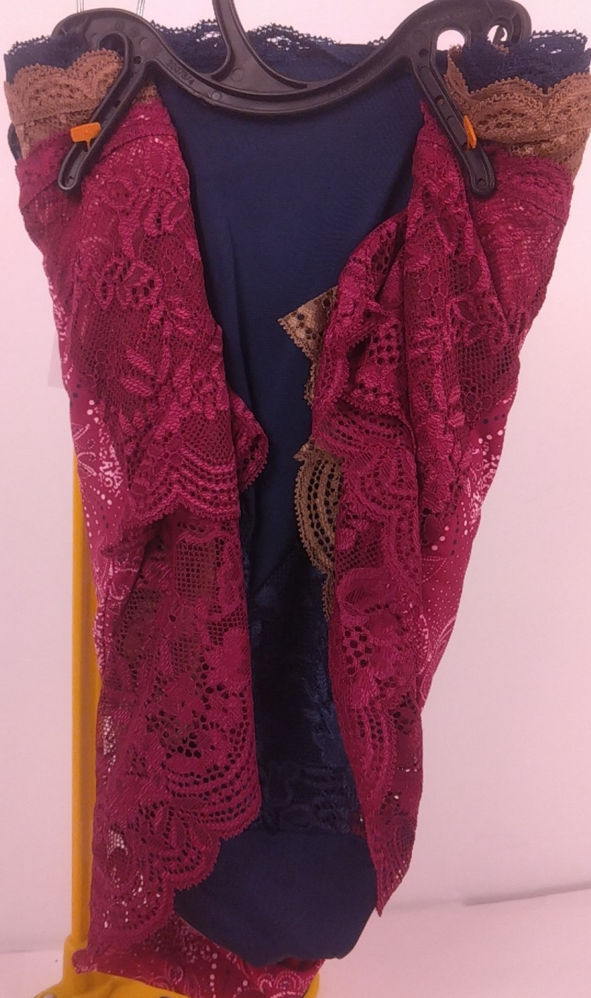 Joyspun 3 Pk Navy/Brown/Blackberry Micro Lace Hipster Size XXXL/22 – New