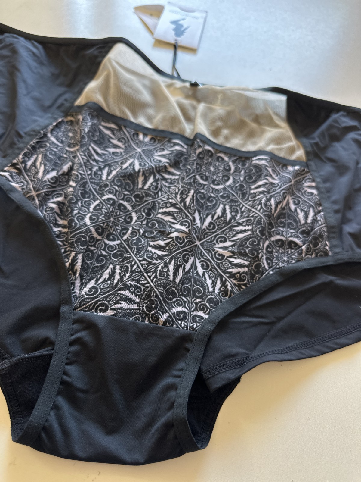 NWT! Sculptresse by Panache Women’s Sz 6XL Dionne Midi Brief Panty 9692 Black