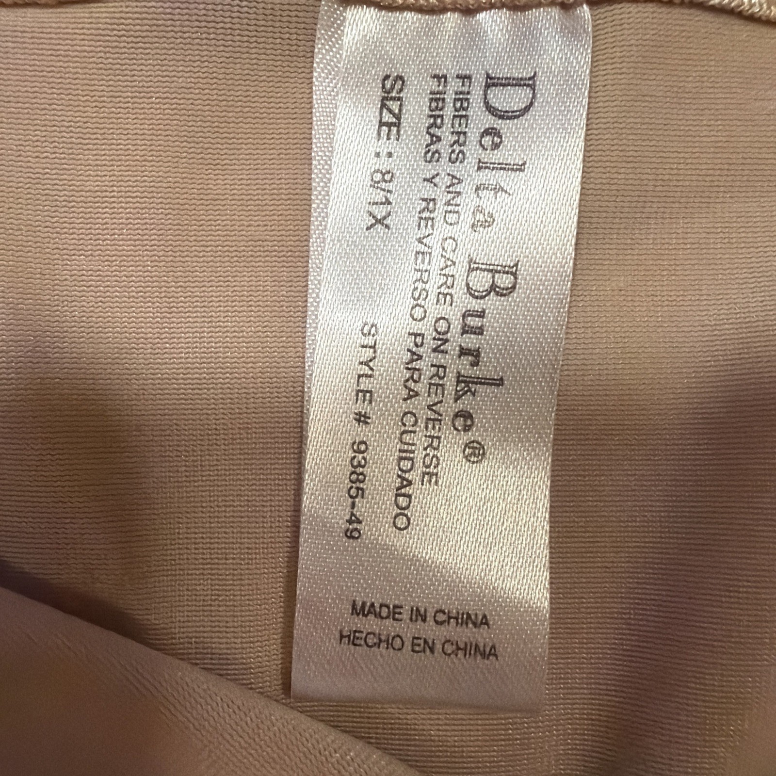 NEW NWT Delta Burke Light Control Briefs BEIGE 8/1X Vintage Smoothes Slims 9385