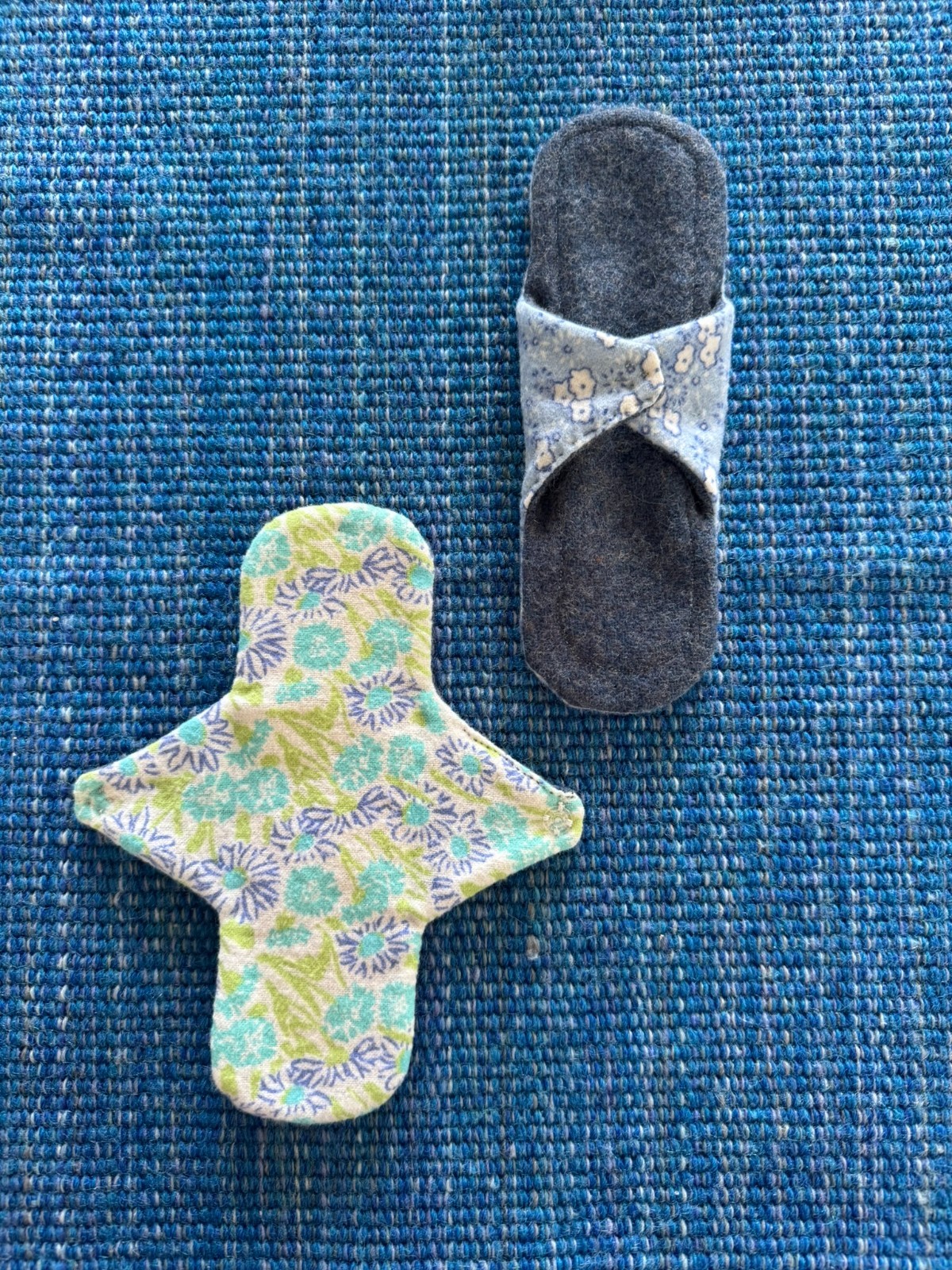 Handmade Flannel and Wool Panty Liners Set of 4
