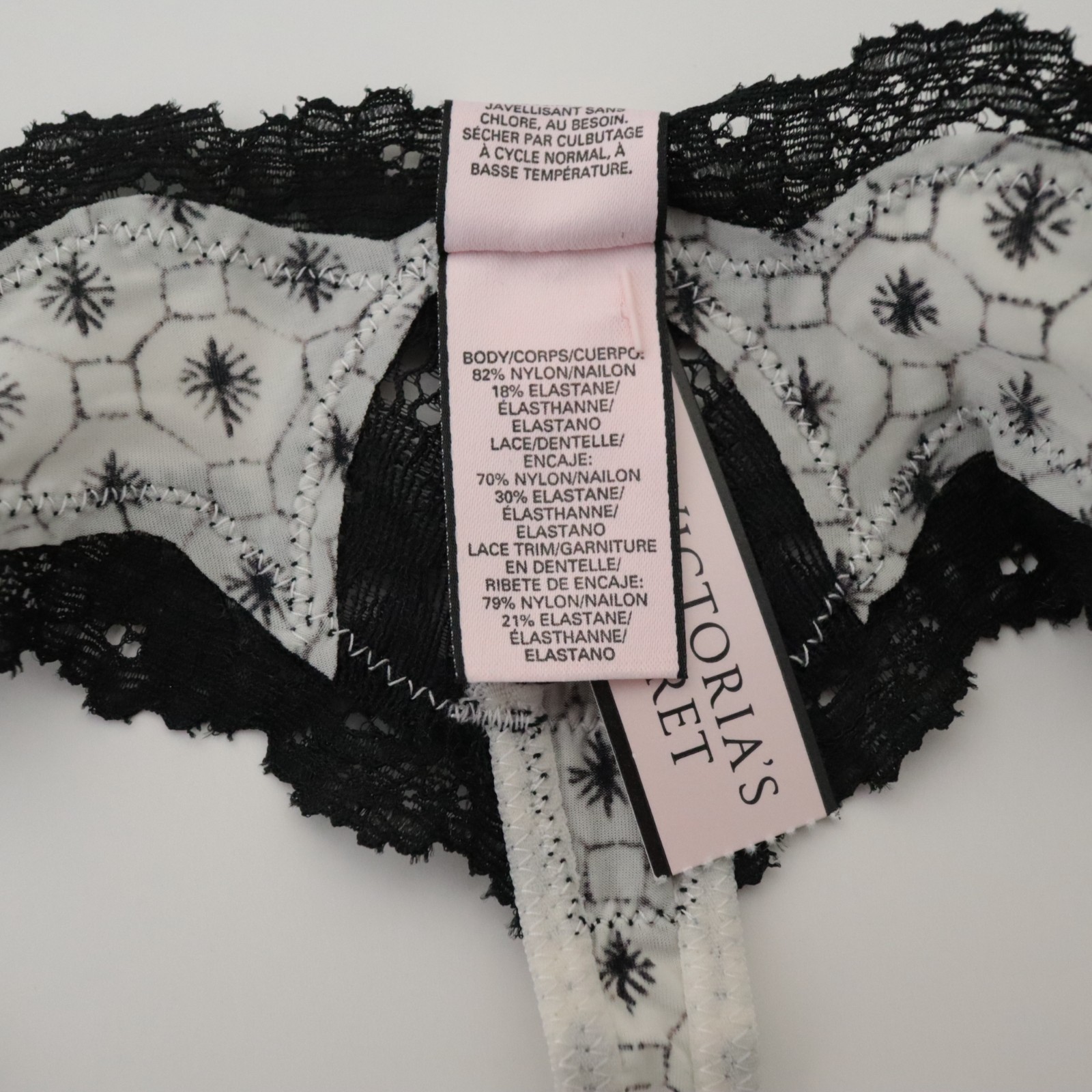 NEW Victoria’s Secret VTG 2010s Silky Satin Dream Angels Thong Panty MEDIUM