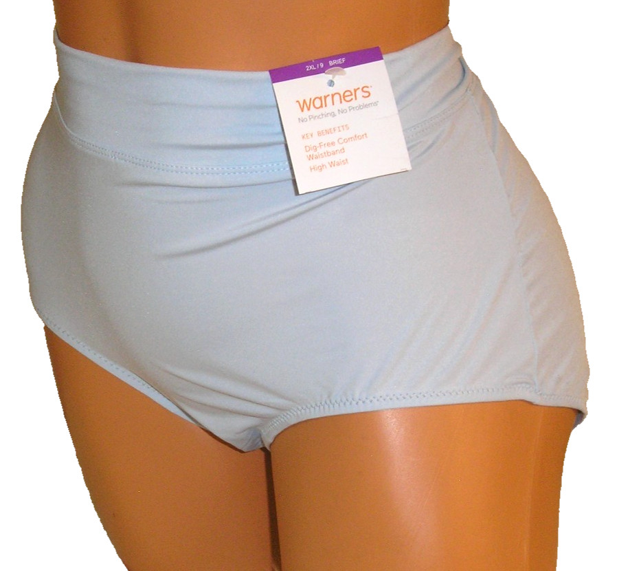 Panties Lingerie Warner’s No Pinch No Problem Blue Brief Sz 9 2XL Adult Gift
