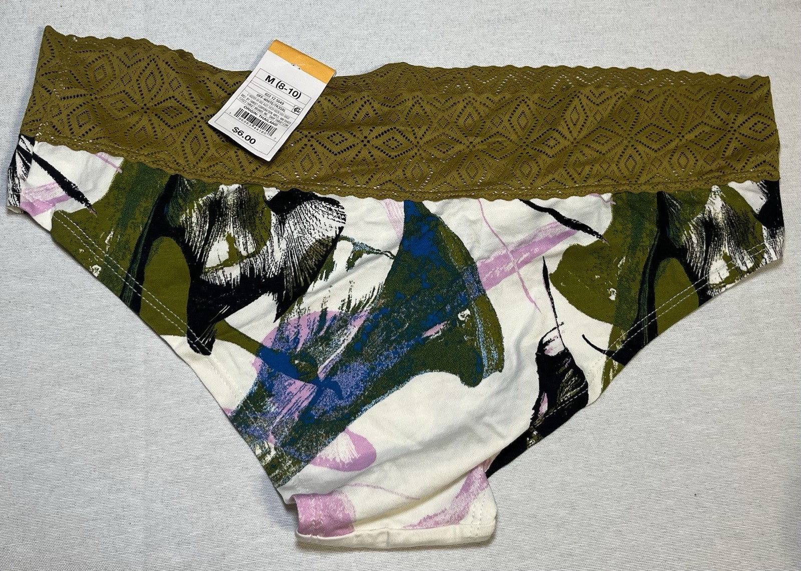 NWT Lot Of 6 Auden Panties Set Assorted Styles/colors Size Medium Cotton Blend