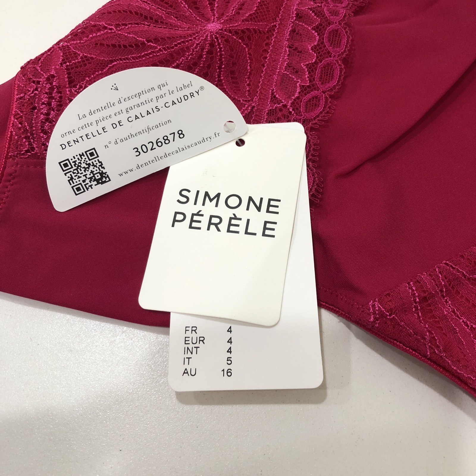 Simone Pérèle Brief Raspberry International Size M