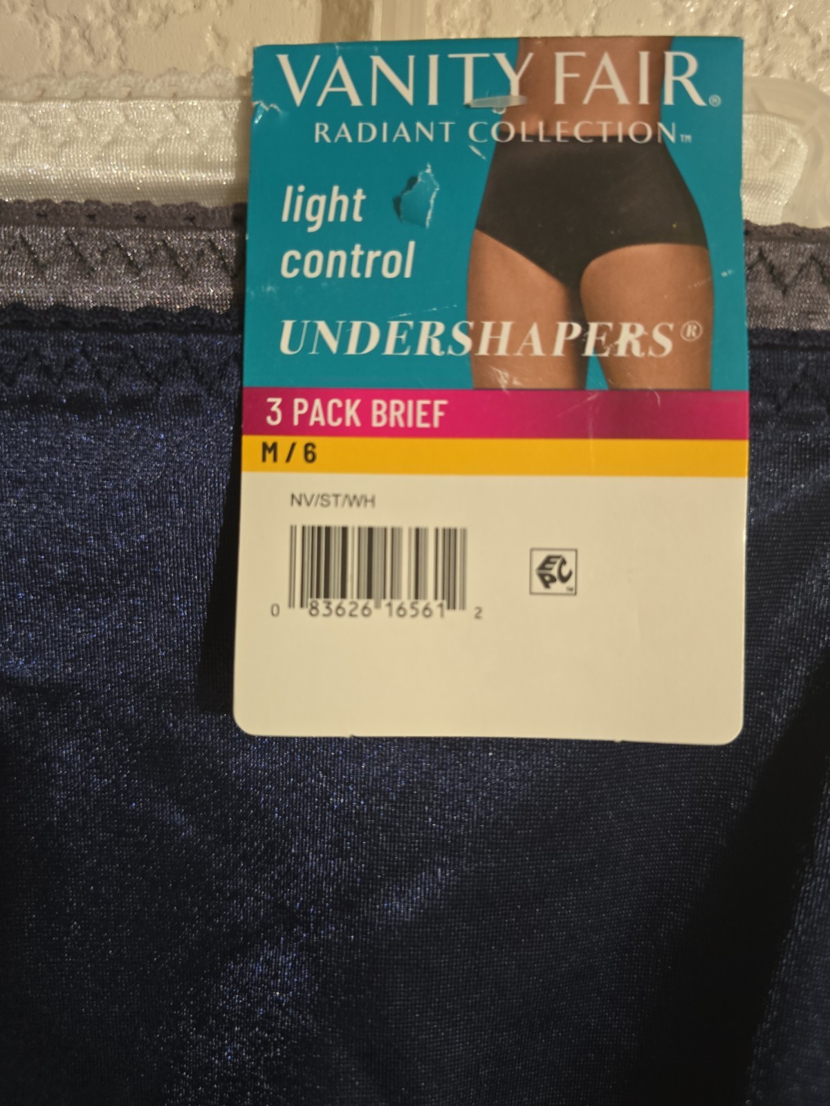 RADIANT VANITY FAIR BRIEF PANTIES LIGHT CONTROL UNDERSHAPERD 3 PACK SZ M 6