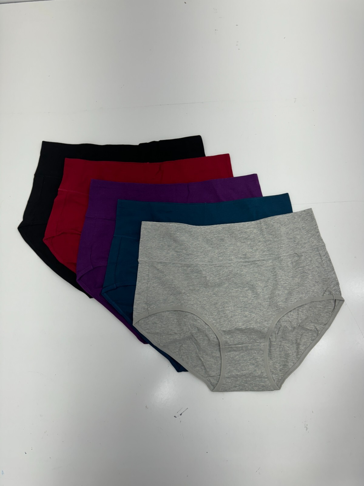 Shein 5 Pack Multicolor Brief Underwear Womens Size XL