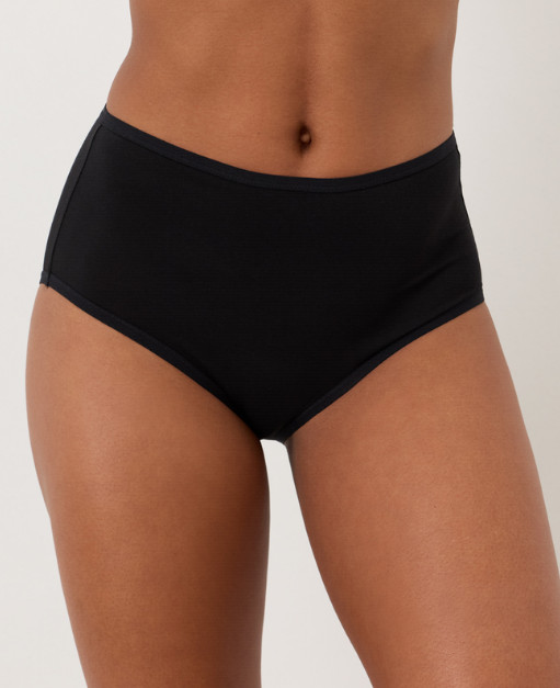 NEW PACT Organic Everyday High Rise Brief 5-Pack, Black (NWT)